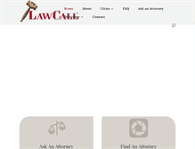 Tablet Screenshot of lawcall.com